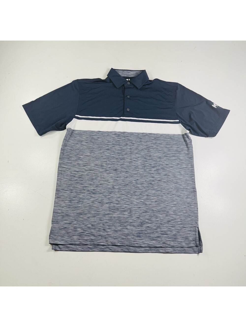 Footjoy Golf Polo Shirt Navy Blue Stretch Men’s Size Medium